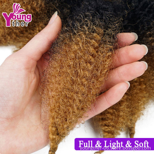 Free Sample 8inch Marley Braid Hair Synthetic Kinky Crochet Twist Hair Bulk Afro curly